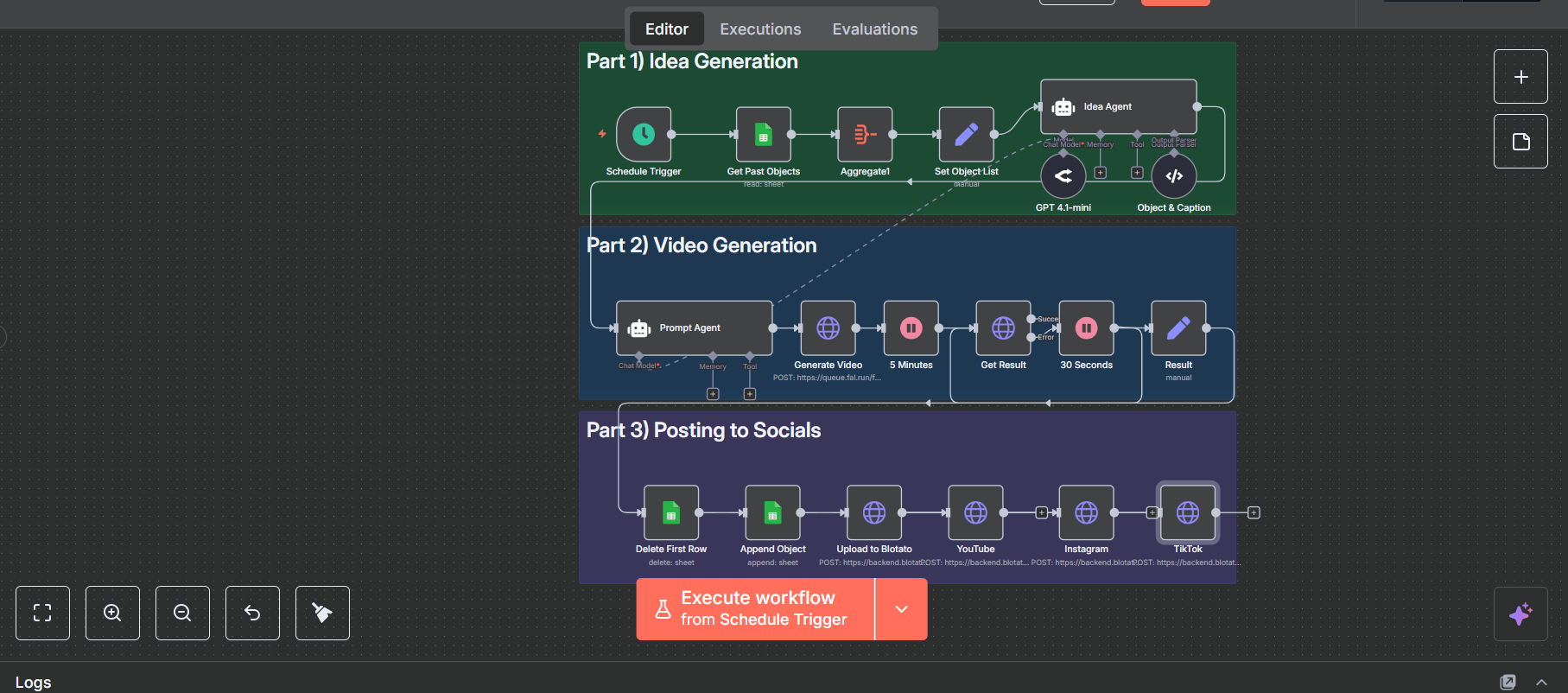 AI Automation System for Viral Shorts