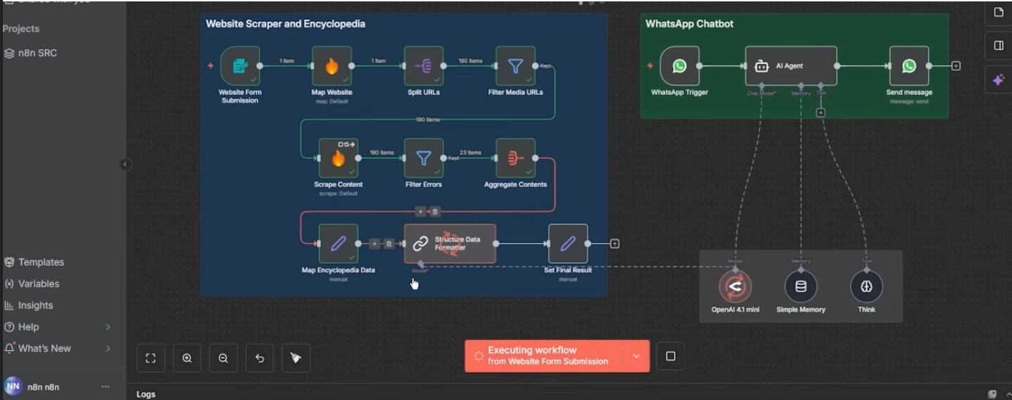 WhatsApp + n8n Automation